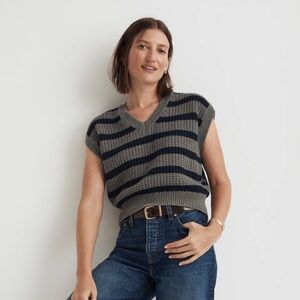 Madewell Waffle Knit Sweater Vest (S)